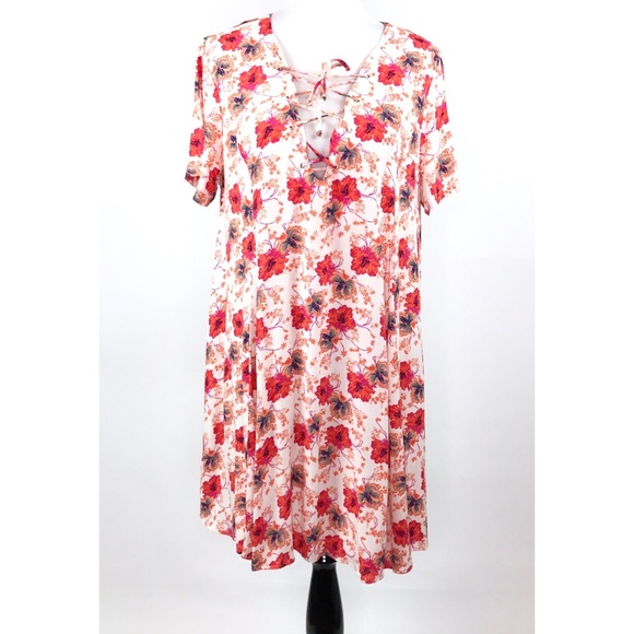 Astr Dresses & Skirts - ASTR The Label Swing Dress Size L Orange Floral